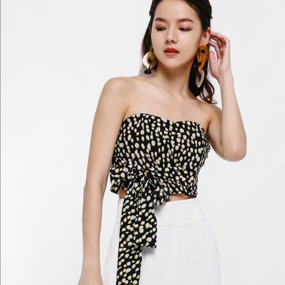 Love Bonito Strapless Bustier Top
